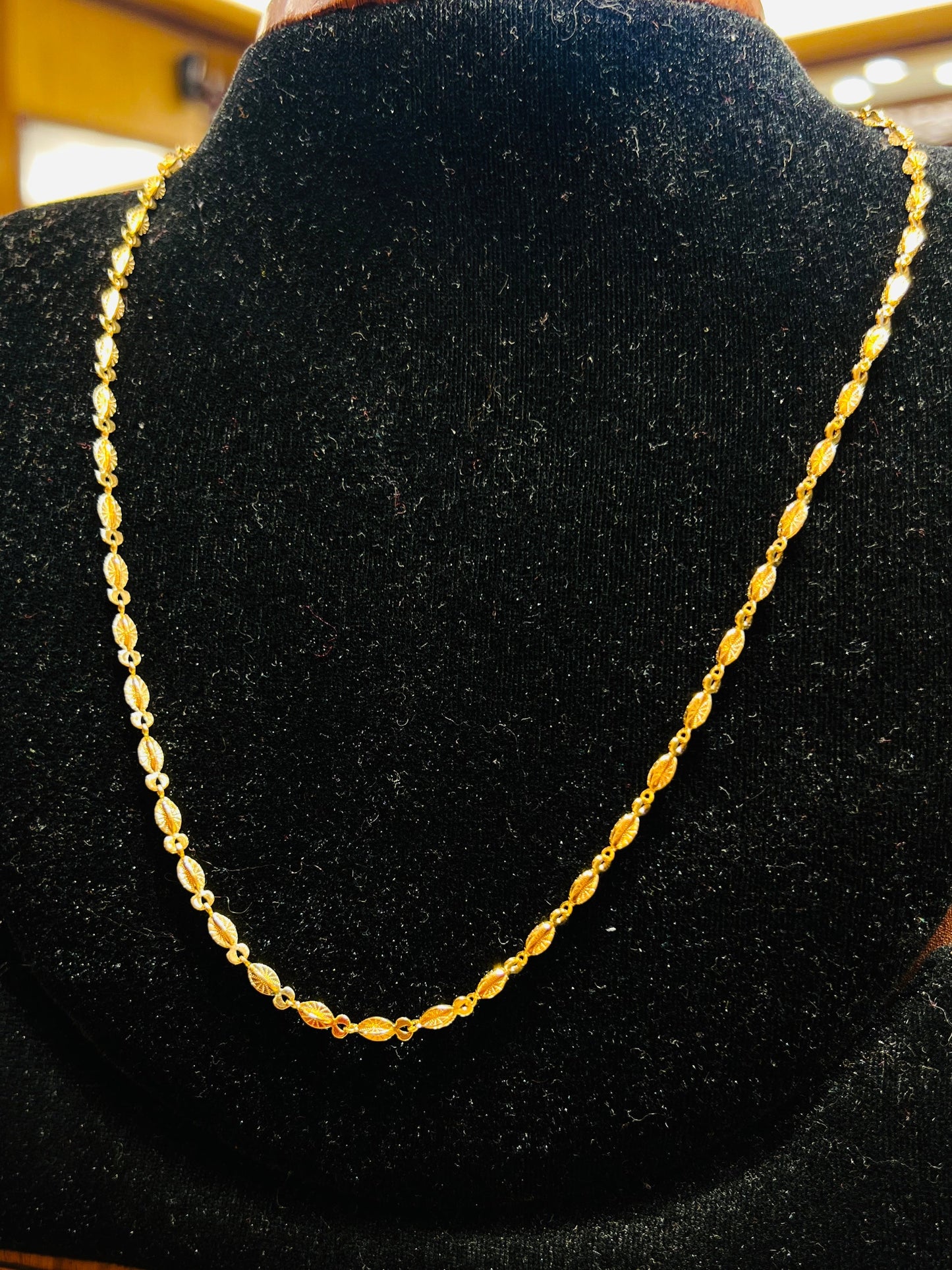 22K Gold Polish Premium Chain – Elegant & Classic Design Mirpur Jewelry City