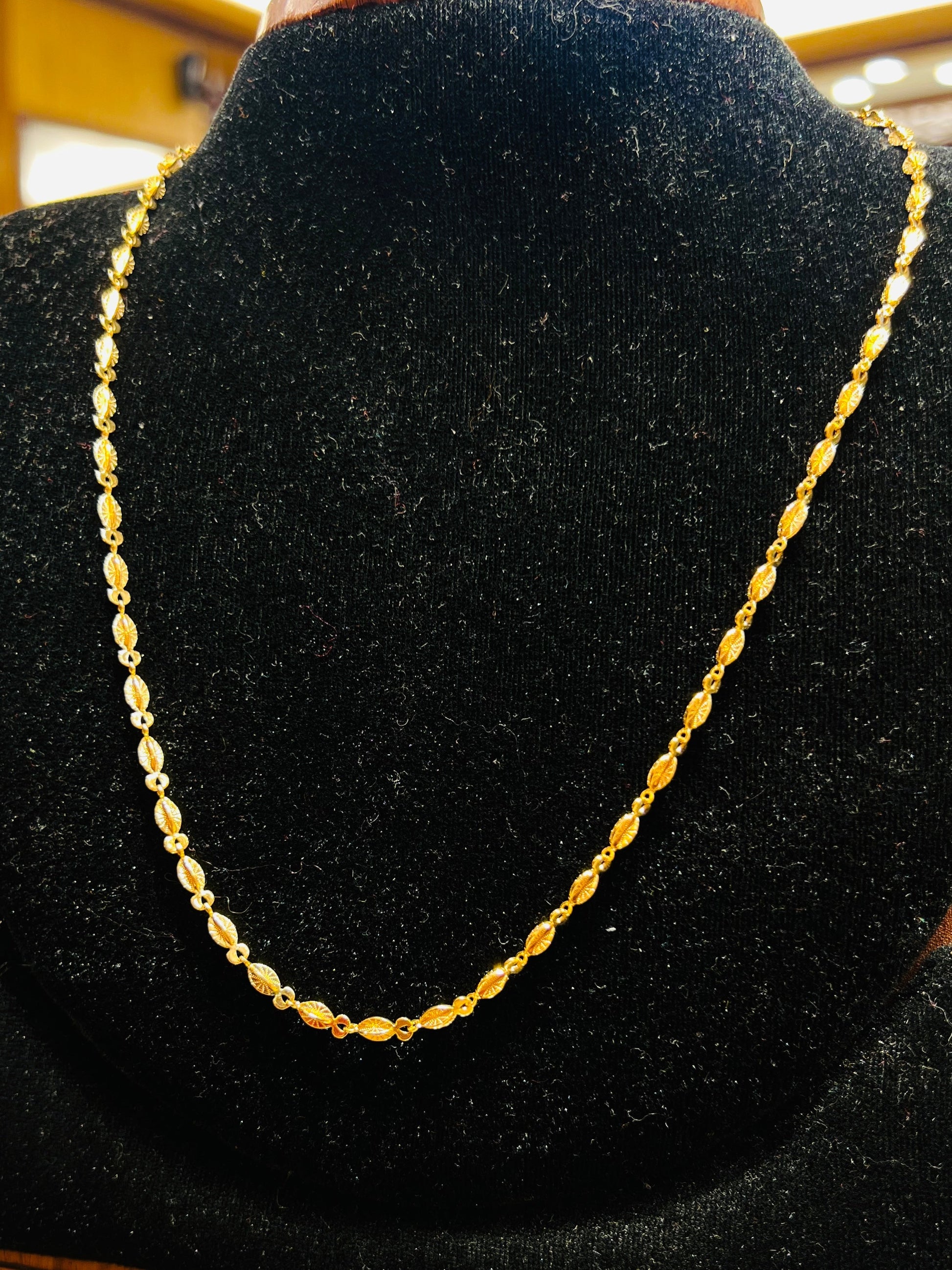 22K Gold Polish Premium Chain – Elegant & Classic Design Mirpur Jewelry City