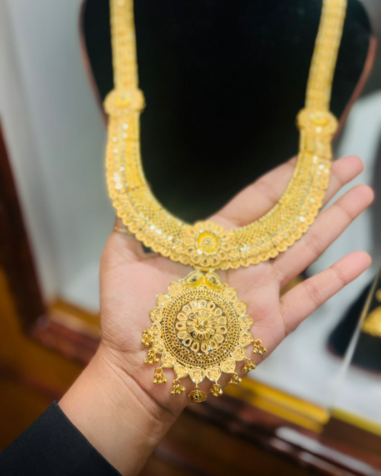 22K Gold Plated Bridal Shita Necklace Set | Bridal Wedding Jewelry Mirpur Jewelry City