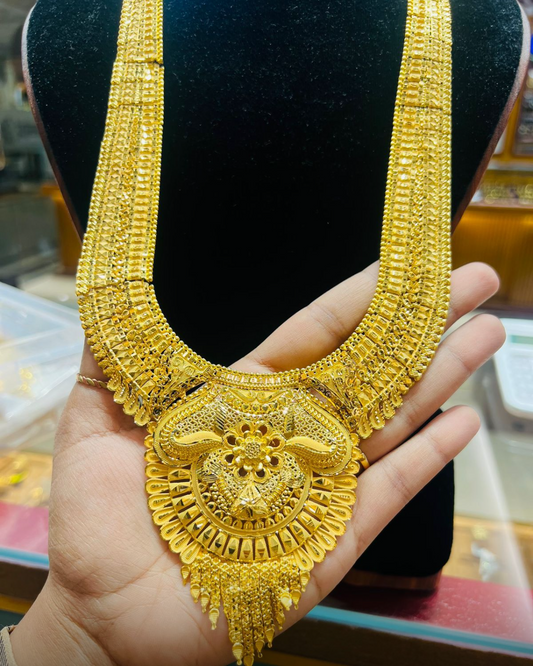 22K Gold Plated Bridal Shita Necklace Set | Bridal Wedding Jewelry Mirpur Jewelry City