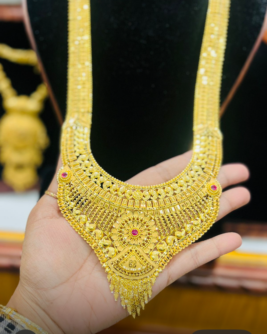 22K Gold Plated Bridal Shita Necklace Set | Bridal Wedding Jewelry Mirpur Jewelry City