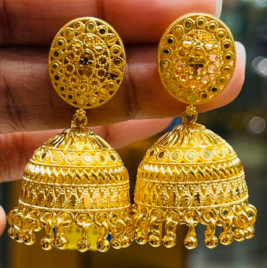 Traditional Bridal Jhumka Earrings Mirpur Jewelry City