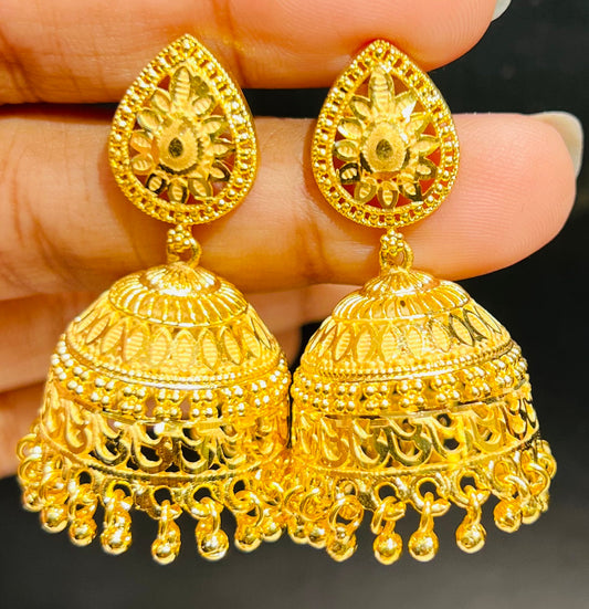 Traditional Bridal Jhumka Earrings Mirpur Jewelry City