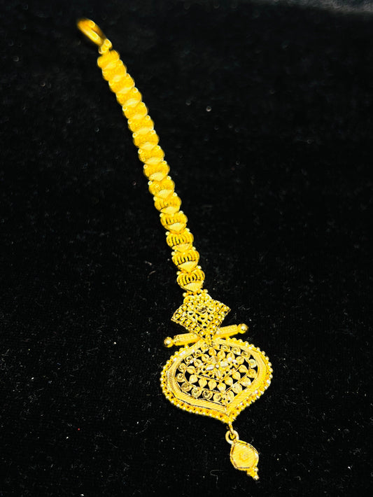 Royal Touch Gold Tikli for Special Occasions Mirpur Jewelry City