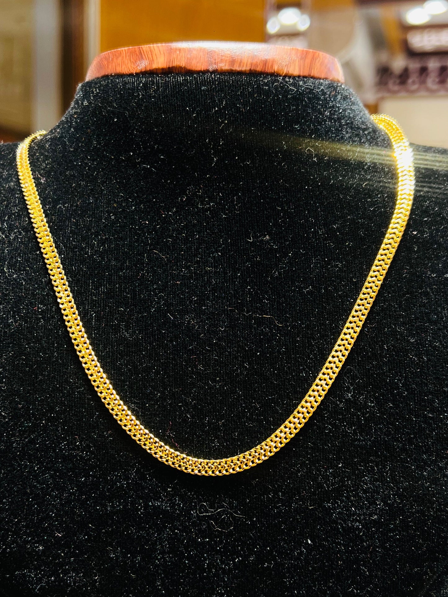 Lightweight 22K Gold Polish Chain Mirpur Jewelry City