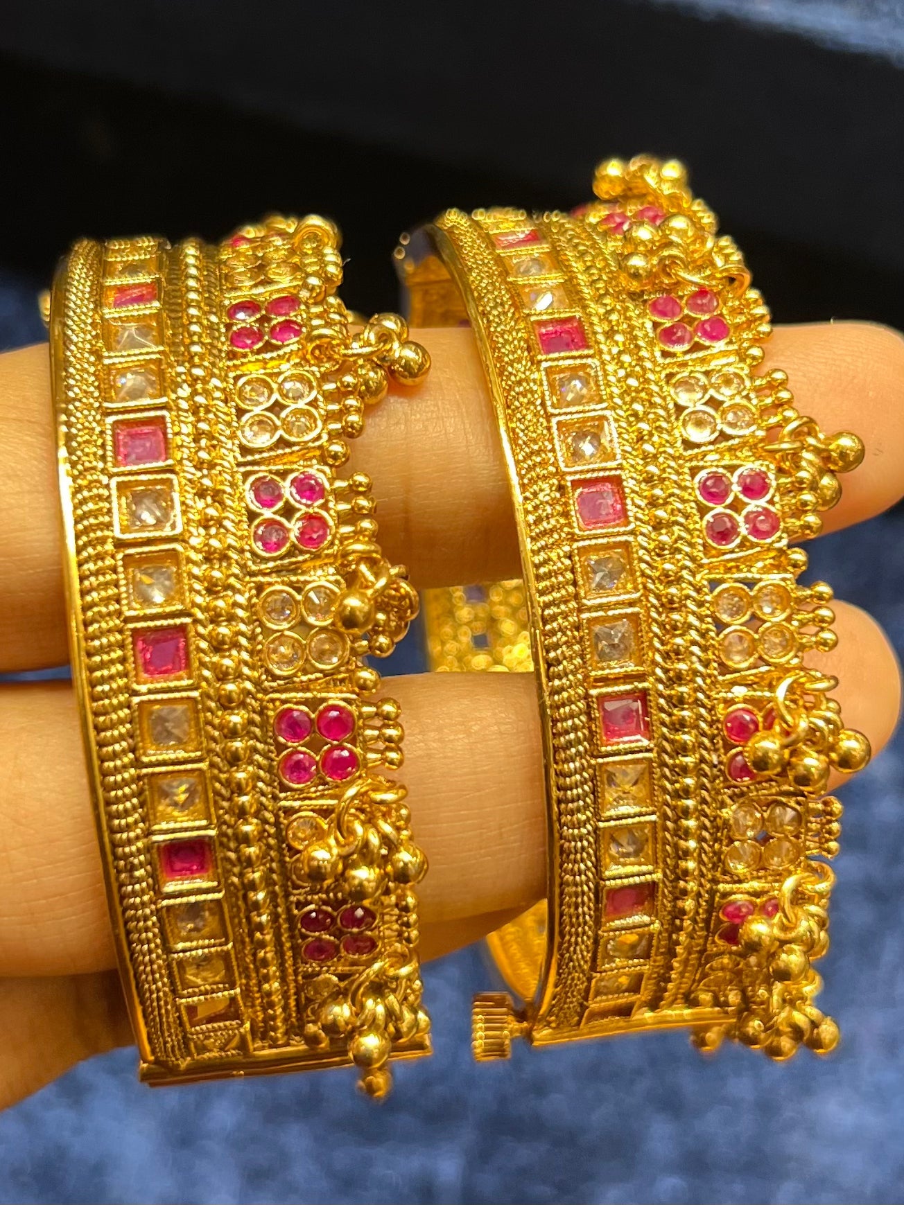 Gold Plated Bridal Chur Set – Ornate Wedding Bangles for Women Mirpur Jewelry City