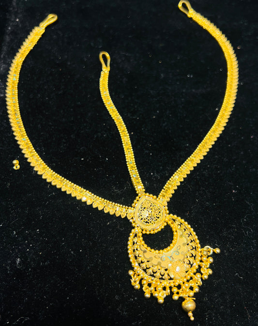 Bridal 22K Gold Polish Tayra (1.5gm) – Luxury Head Jewellery | Long Lasting Finish Mirpur Jewelry City