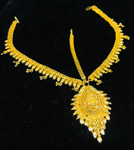 Tyra – 22K Gold Polish Bridal Headpiece Mirpur Jewelry City