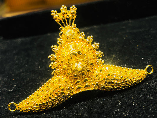 Classic Bridal Taj – 22K Gold Polish | Elegant Gold Finish Mirpur Jewelry City