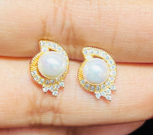 Elegant Pearl Ear Tops for Women – Stylish & Lightweight Mirpur Jewelry City