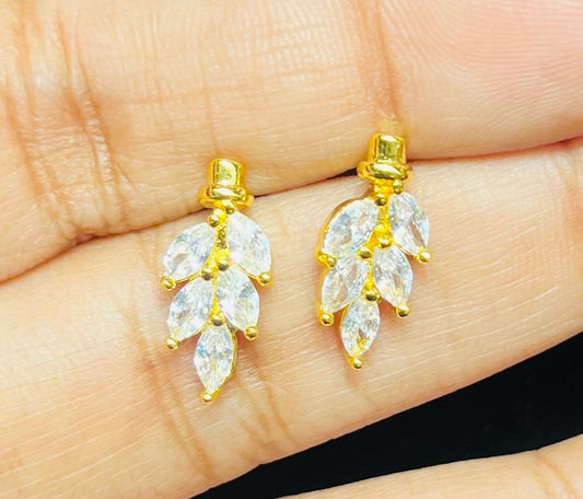 Elegant Crystal Ear Tops for Women – Stylish & Lightweight Mirpur Jewelry City
