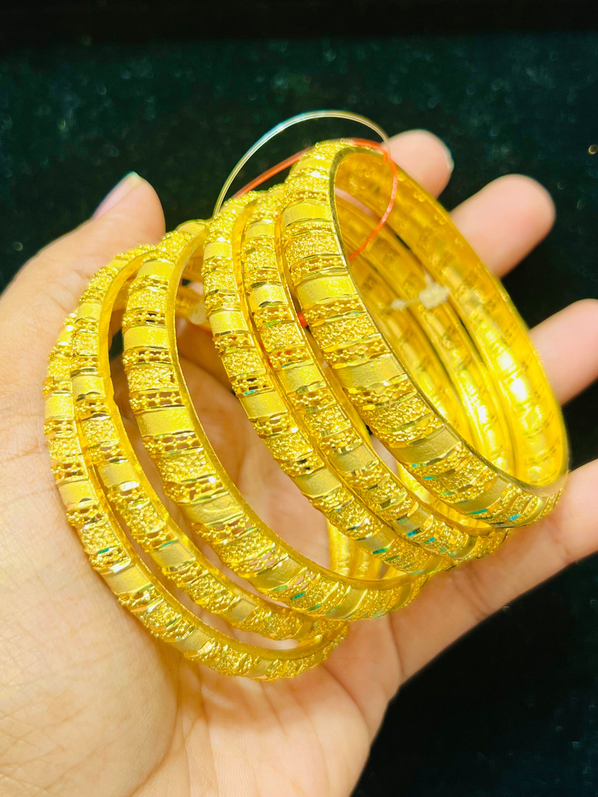 Gold Plated Classic Churi Bangles – Intricate Patterns with a Royal Look Mirpur Jewelry City