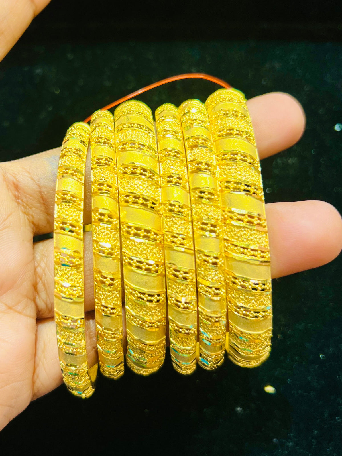 Gold Plated Traditional Churi Set – Decorative Bangles for Festive Wear Mirpur Jewelry City