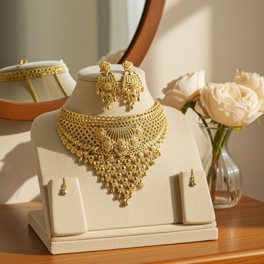 Chokher Necklace – Elegant Eye Design | Premium Traditional Jewellery Mirpur Jewelry City