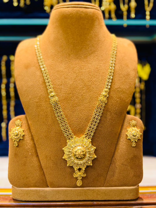 Gold Plated Simple & Elegant Long Sitahar Mirpur Jewelry City