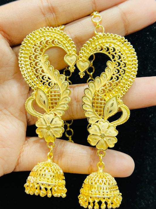 Luxury Moyur Jhumka – Traditional Royal Look