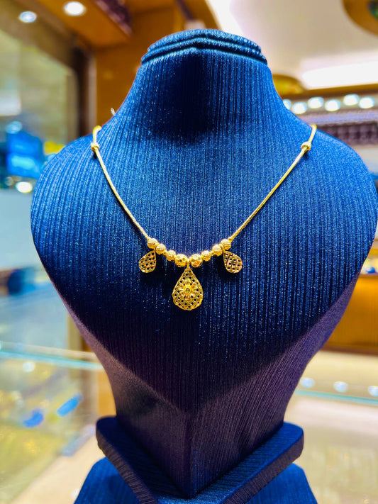 Gold Plated Polished Surface Simple Chain Mirpur Jewelry City