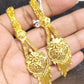 Elegant Gold-Plated long Earrings – Timeless Luxury - Mirpur Jewelry City 
