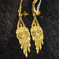 Elegant Gold-Plated long Earrings – Timeless Luxury - Mirpur Jewelry City 