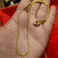 Elegant 16-Inch Gold-Plated Chain – Timeless Shine & Durability - Mirpur Jewelry City 