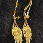Elegant Gold-Plated long Earrings – Timeless Luxury - Mirpur Jewelry City 