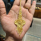 Elegant Gold-Plated Bridal Tikli – imitation jewelry