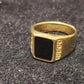 Black stone design exclusive fingerring for men - Mirpur Jewelry City 
