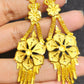 Elegant Gold-Plated long Earrings – Timeless Luxury - Mirpur Jewelry City 