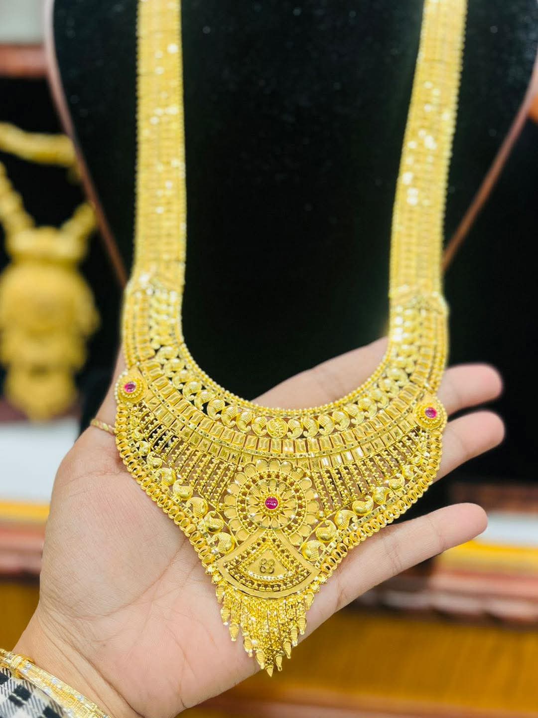 Exclusive 22k Gold Polish Bridal Shita Mirpur Jewelry City